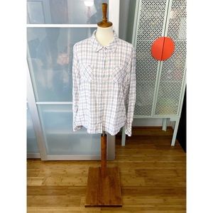 NWOT Prana Salinda Button Down Plaid Top